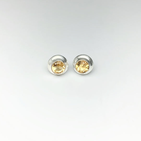 Citrine Stud Earrings