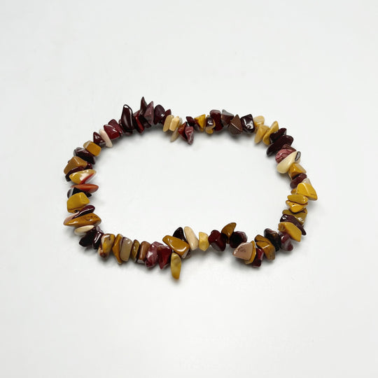 Mookaite Chip Beaded Bracelet