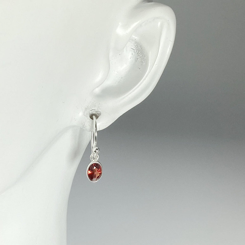 Garnet Dangle Earrings