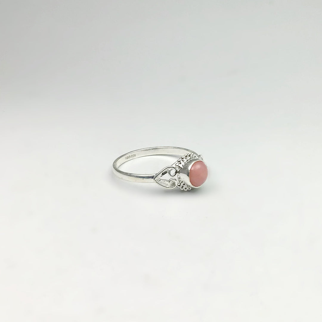 Pink Peruvian Opal Ring