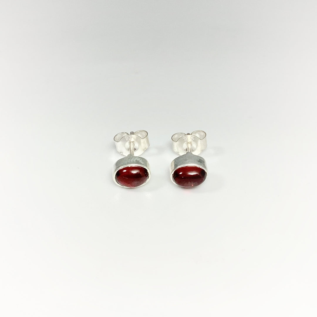 Garnet Stud Earrings