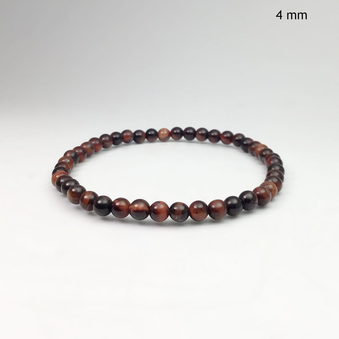 Red Tiger Eye Beaded Bracelet