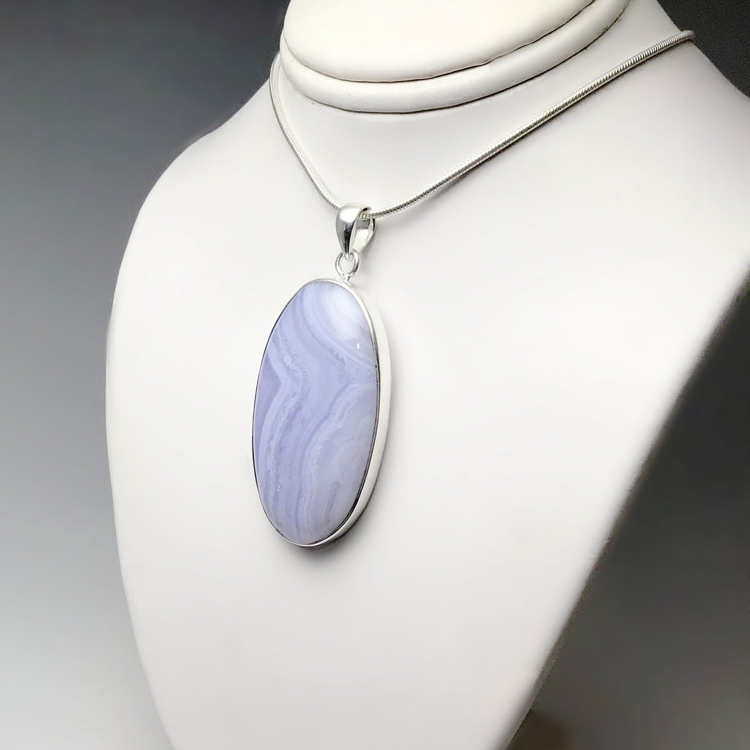 Blue Lace Agate Pendant