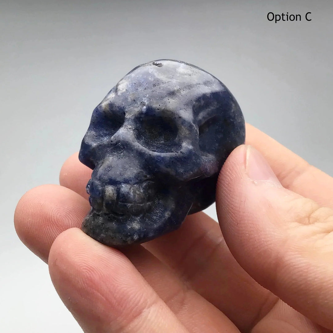 Carved Sodalite Skull at $69 Each