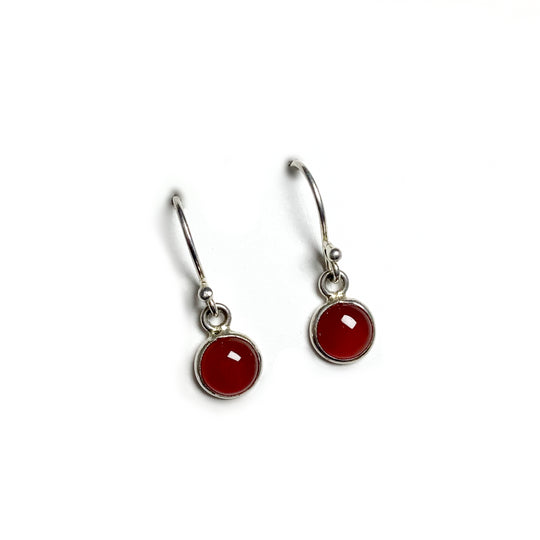 Carnelian Agate Dangle Earrings