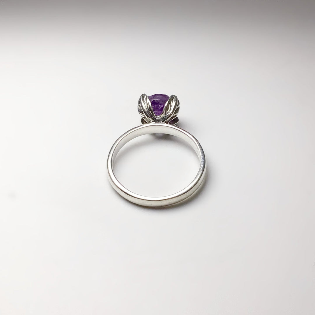 Raw Amethyst Ring