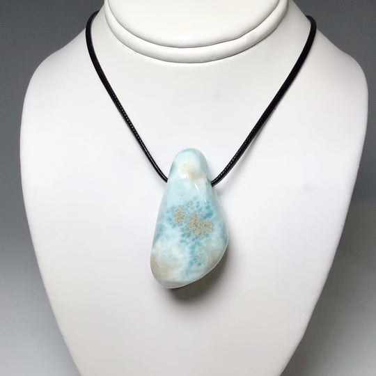 Larimar Drilled Pendant