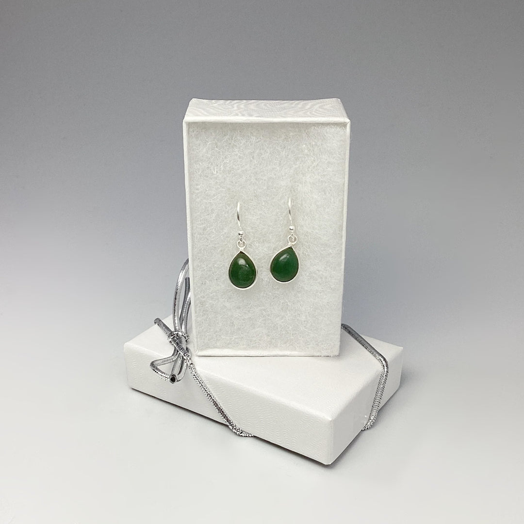 Green Aventurine Dangle Earrings