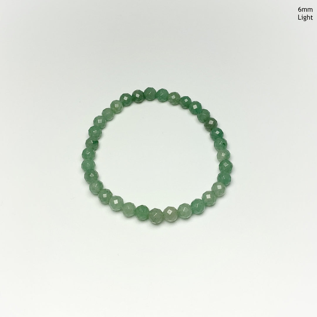 Green Aventurine Faceted Beaded Bracelet