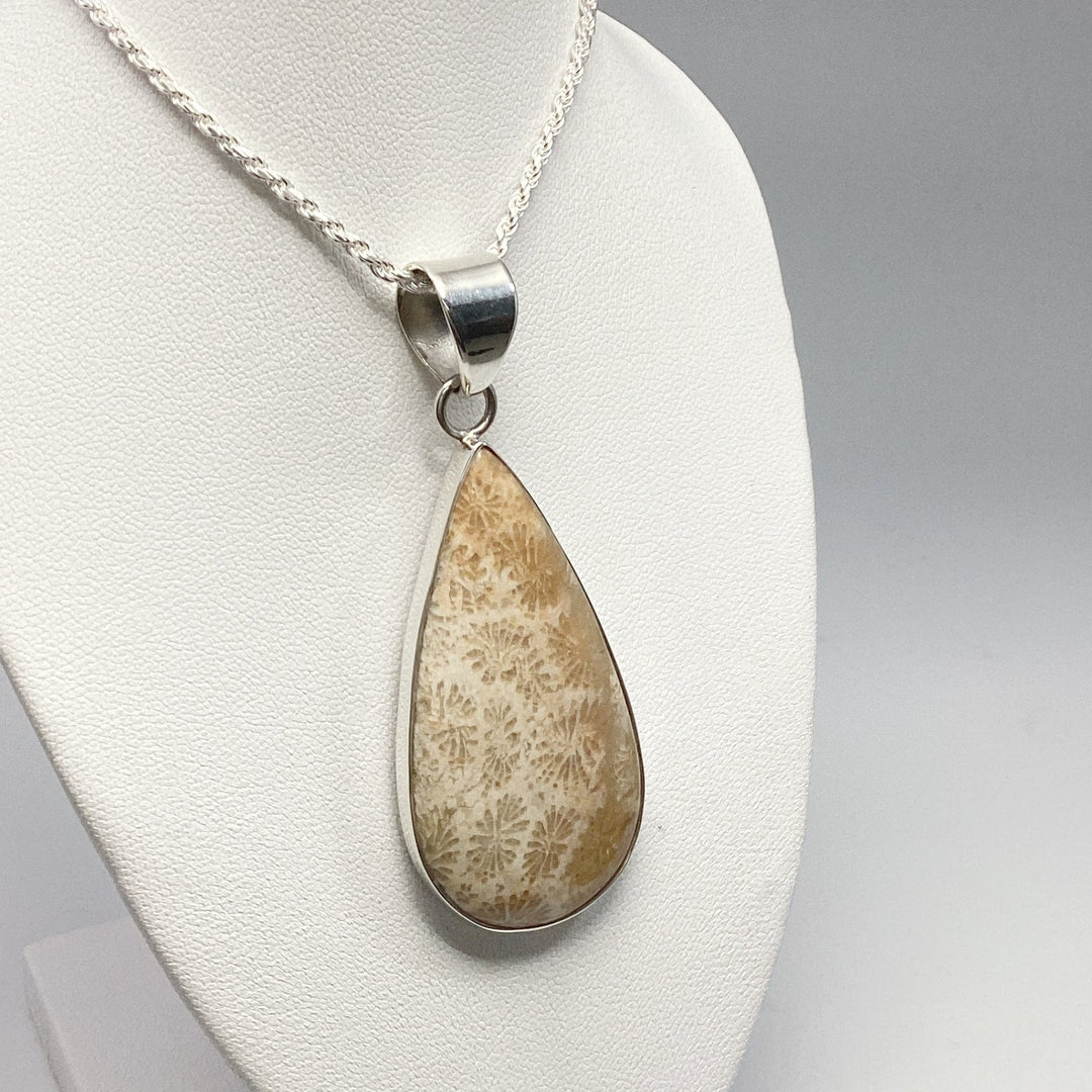 Fossilized Coral Pendant