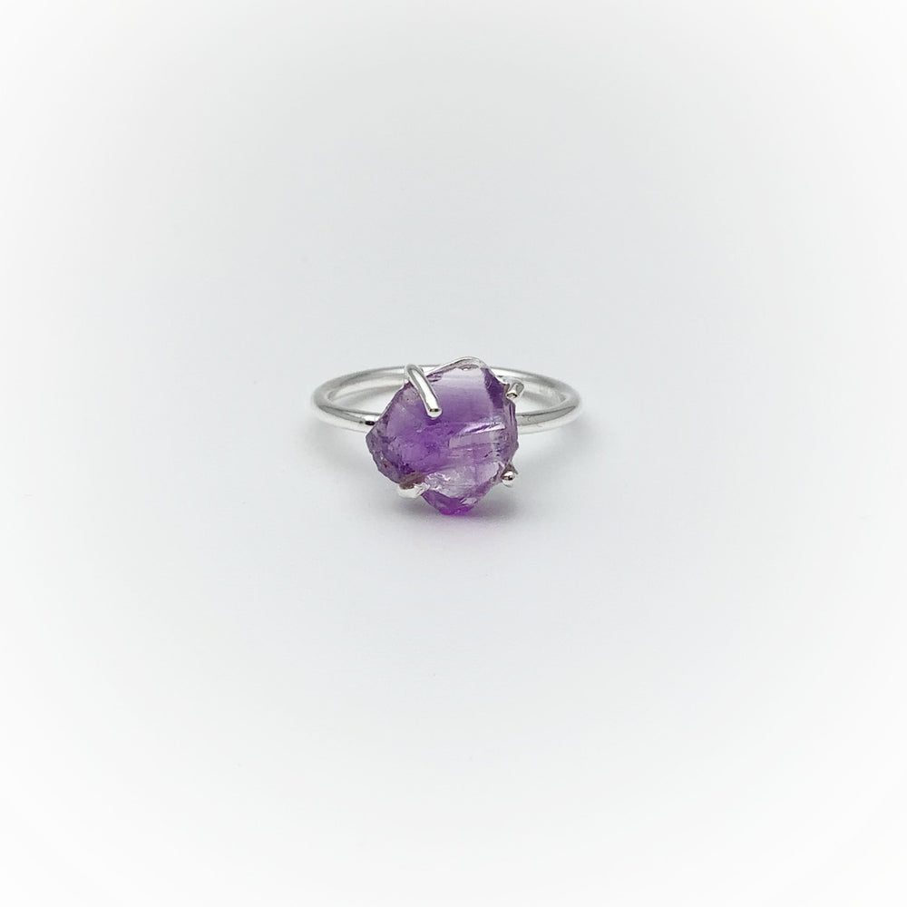 Raw Amethyst Ring