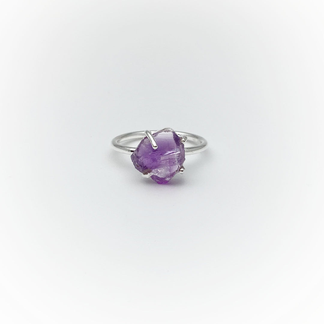 Raw Amethyst Ring