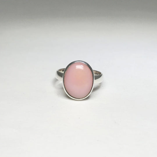 Pink Peruvian Opal Ring