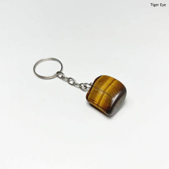 Tumbled Stone Keychain