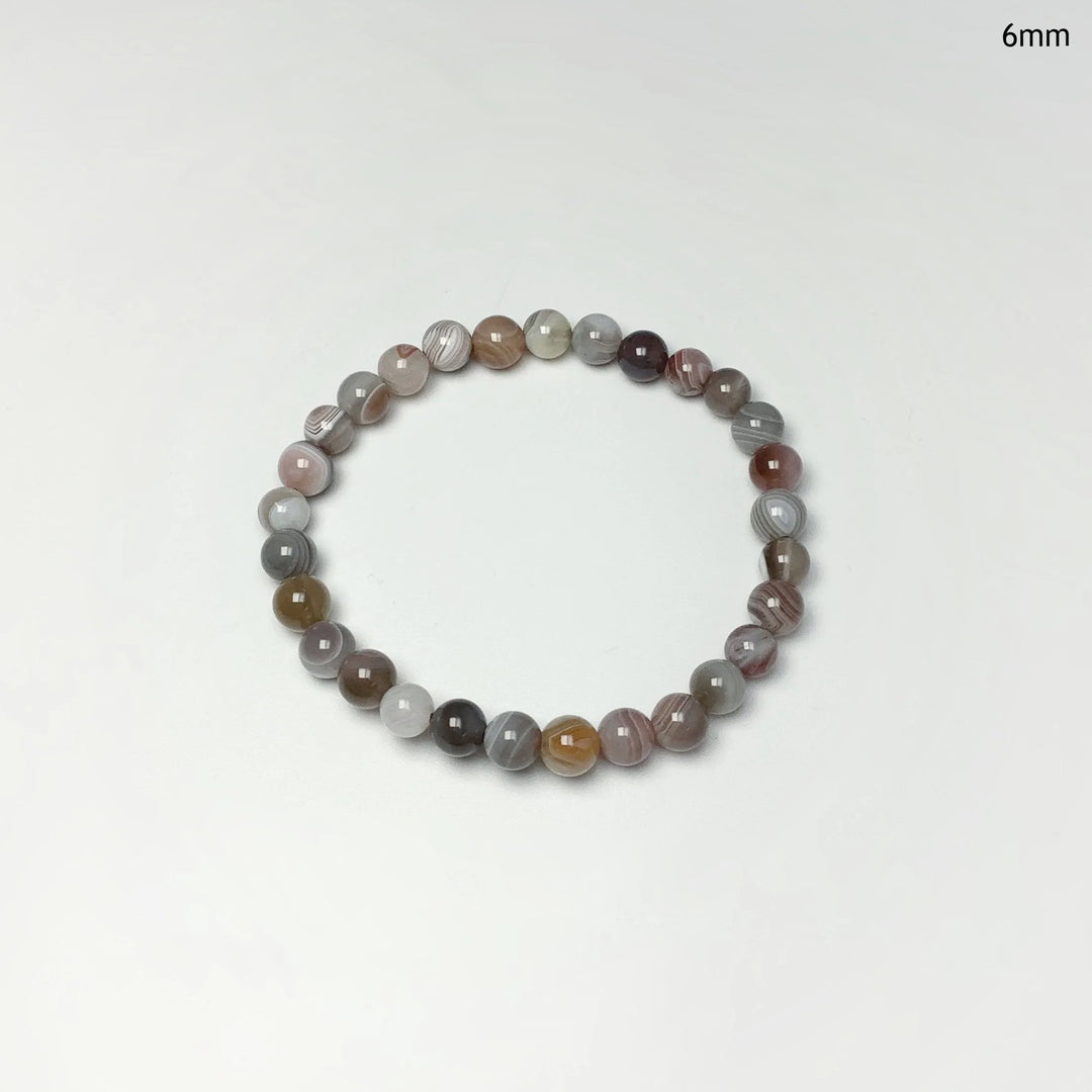 Botswana Agate Beaded Bracelet