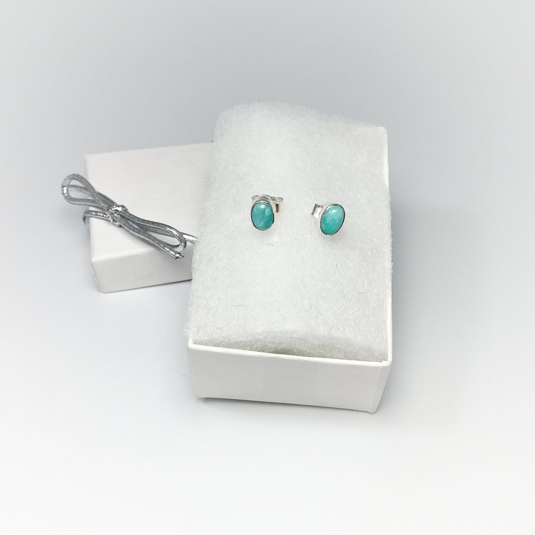 Amazonite Stud Earrings