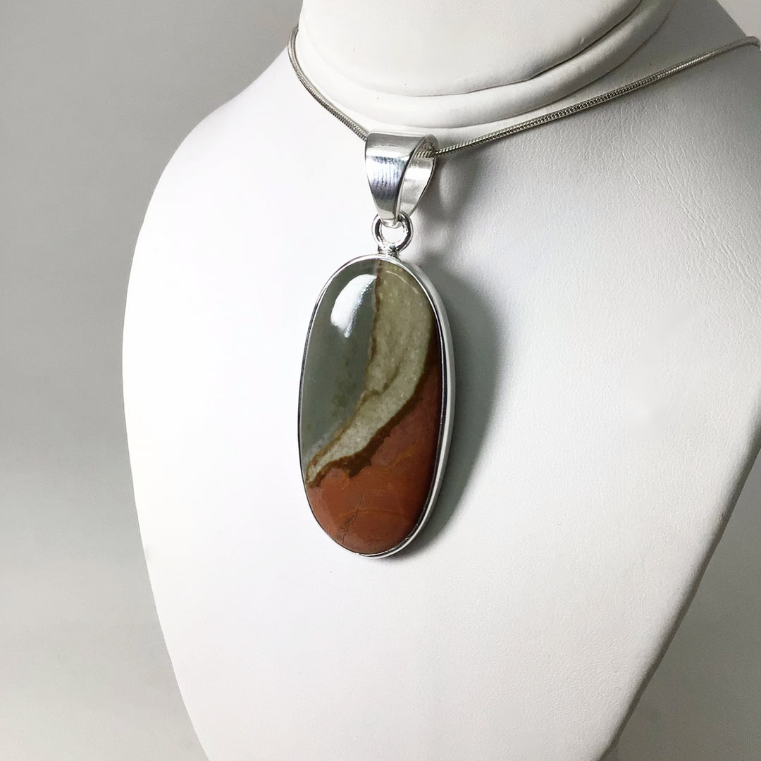 Polychrome Scenic Jasper Pendant