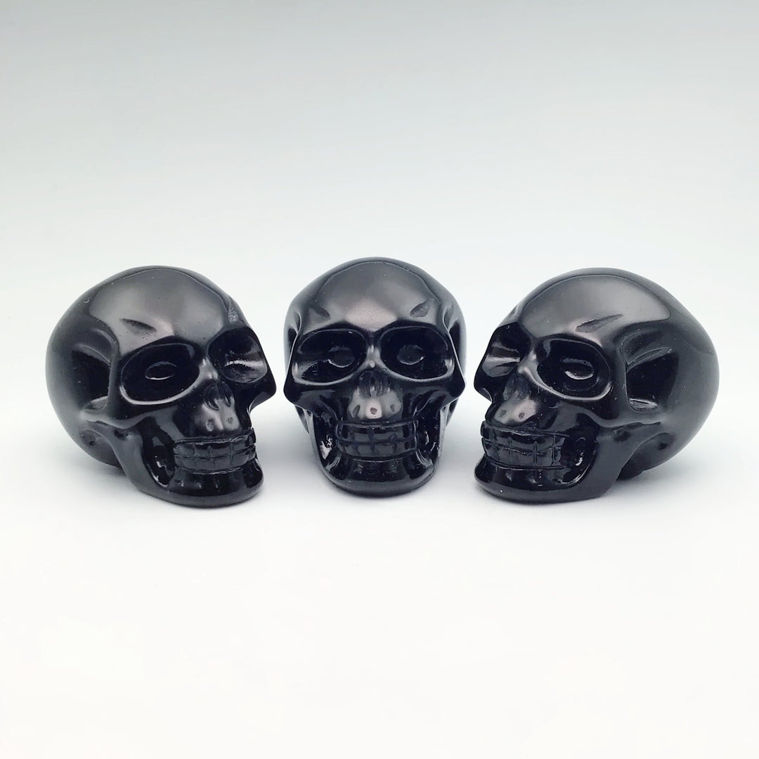 Carved Obsidian Crystal Skull