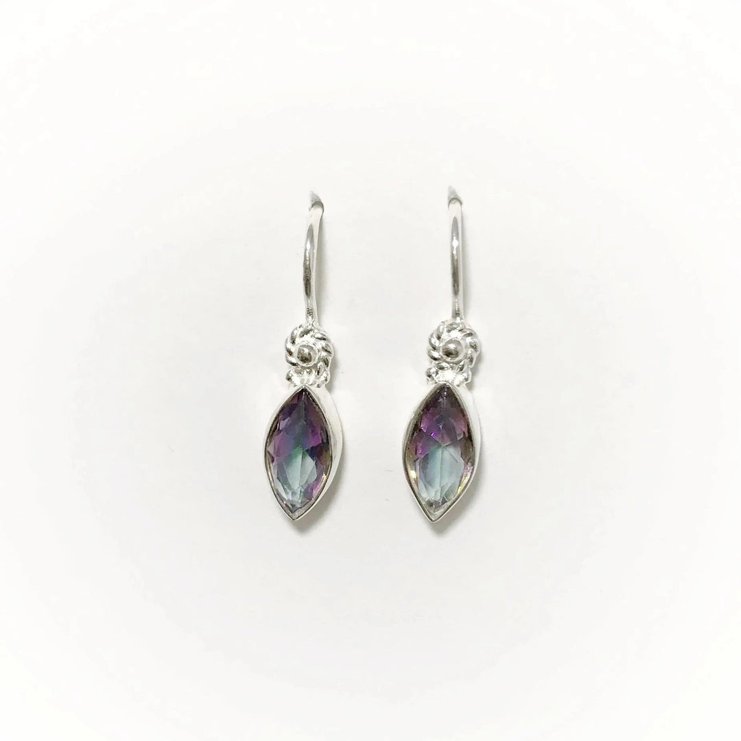 Mystic Topaz Dangle Earrings