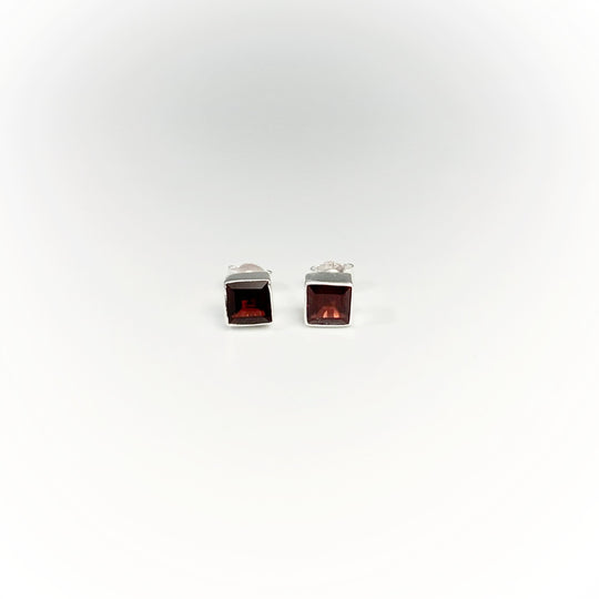 Garnet Stud Earrings