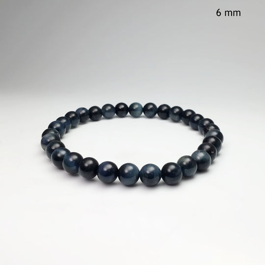 Blue Tiger Eye Beaded Bracelet