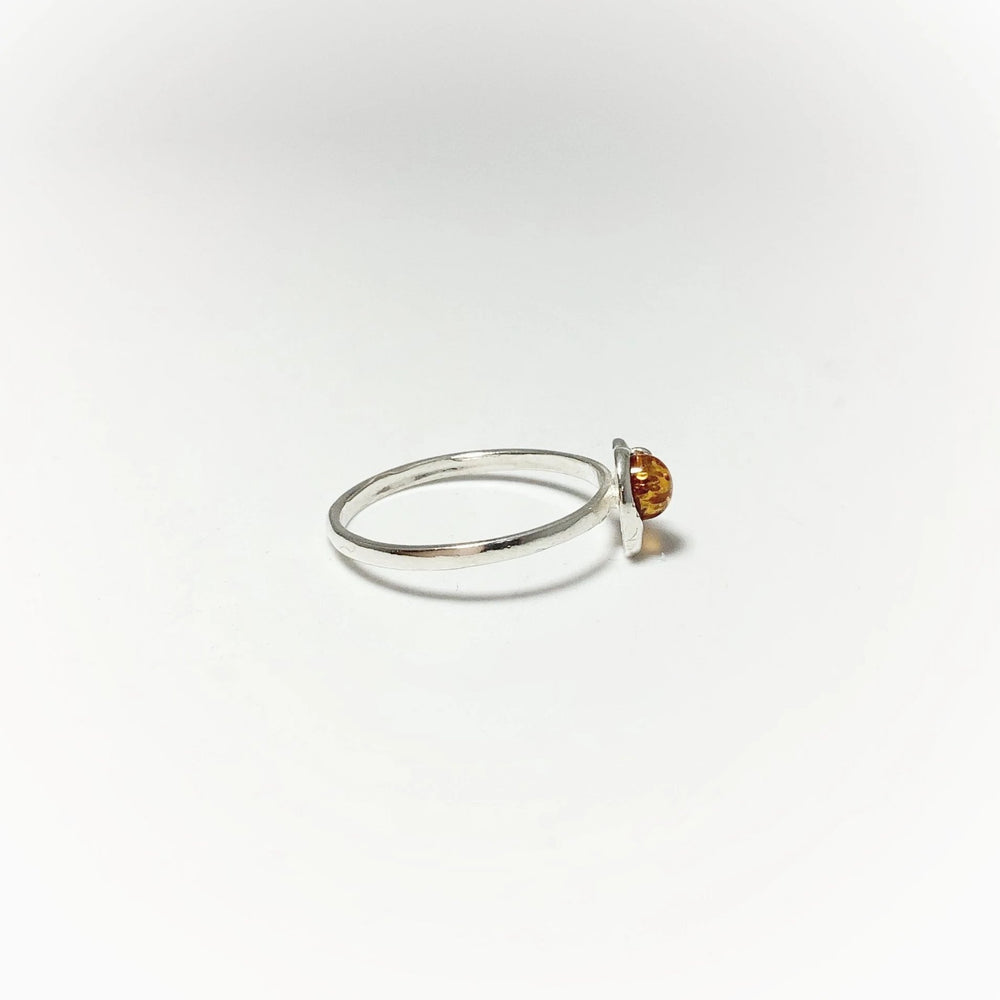 Cognac Amber Elephant Ring - Small Sizes