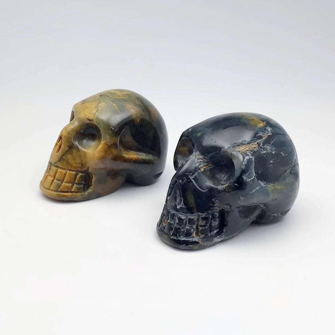 Carved Tiger Eye Skull at $69 Each