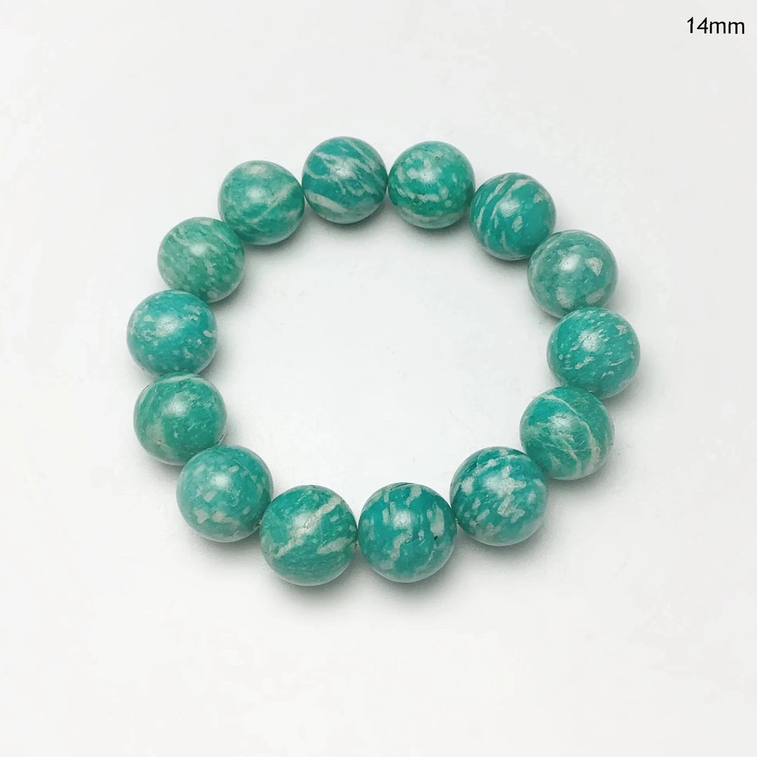 Striped Amazonite Beaded Bracelet