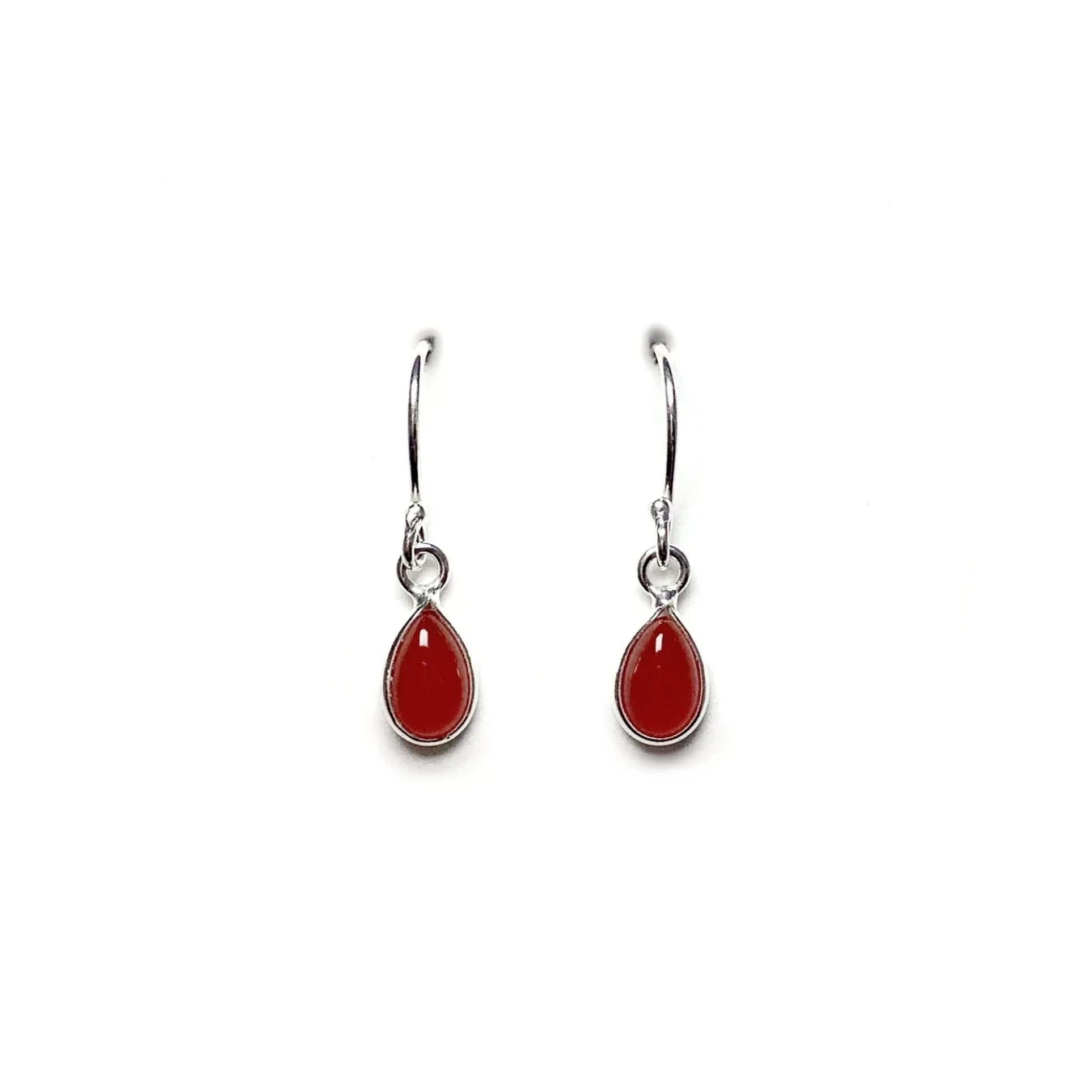 Carnelian Agate Dangle Earrings