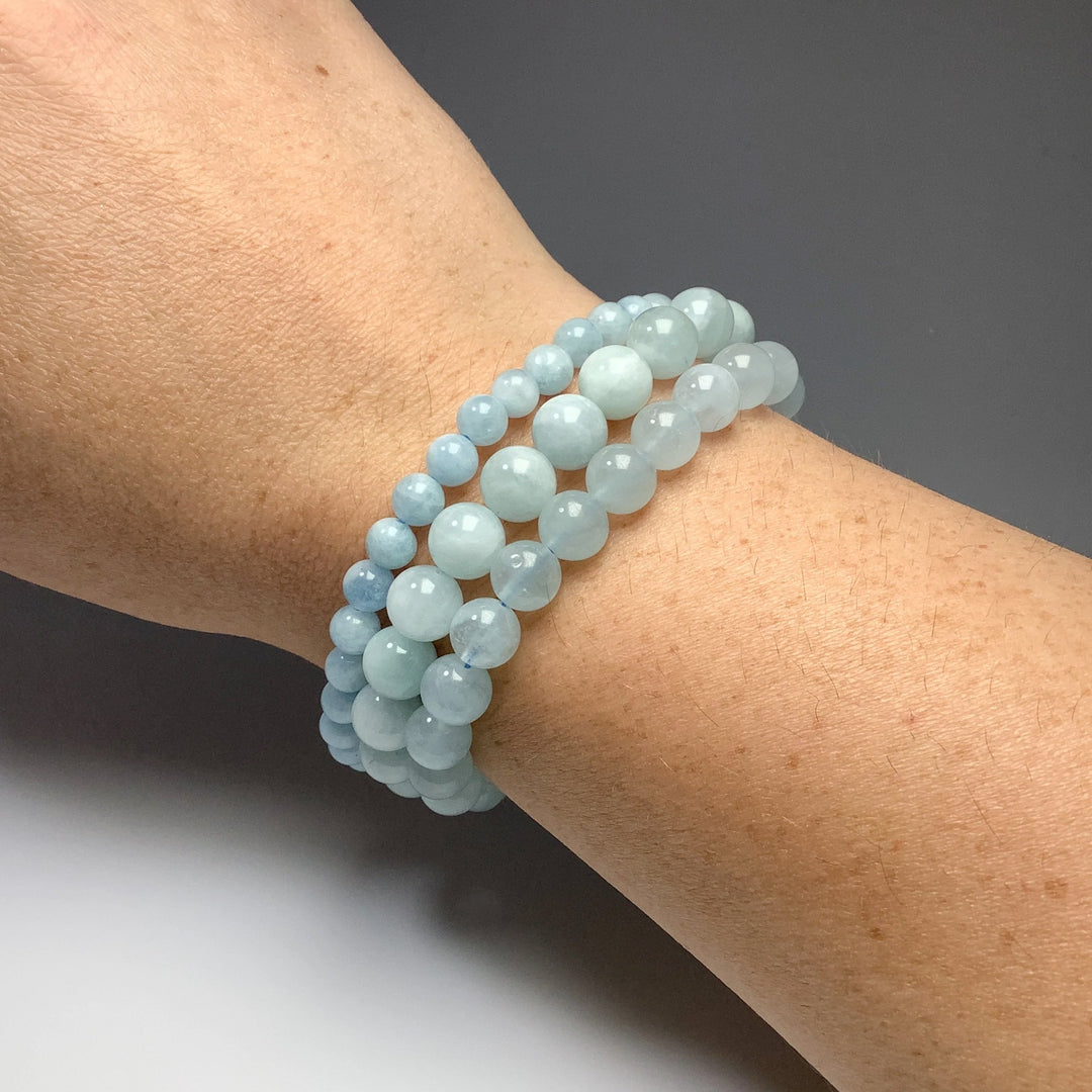 Aquamarine Beaded Bracelet