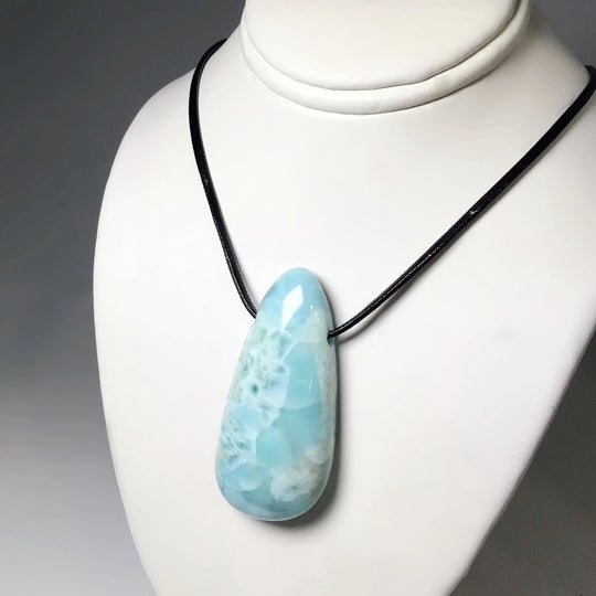 Larimar Drilled Pendant