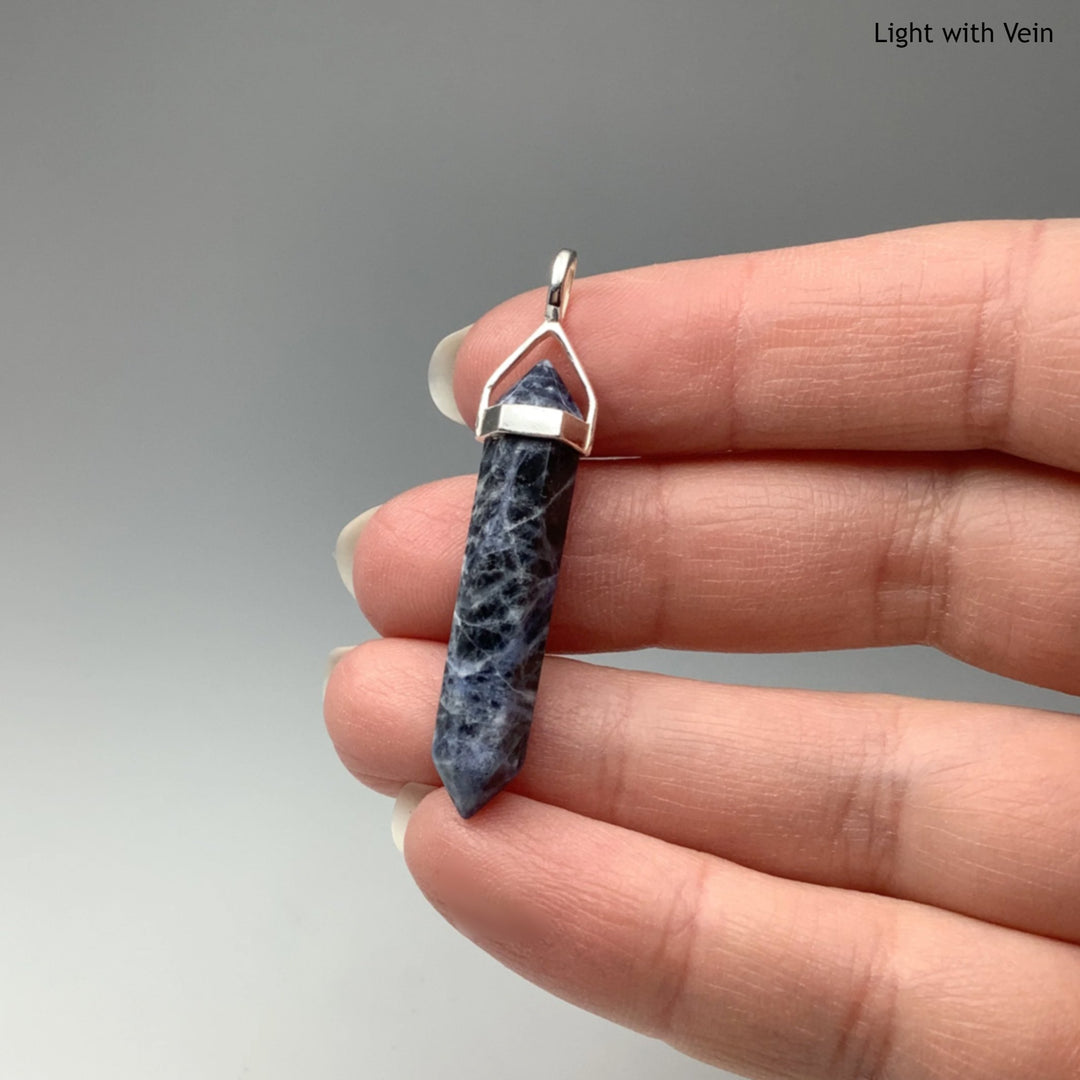 Sodalite Double Terminated Point Pendant