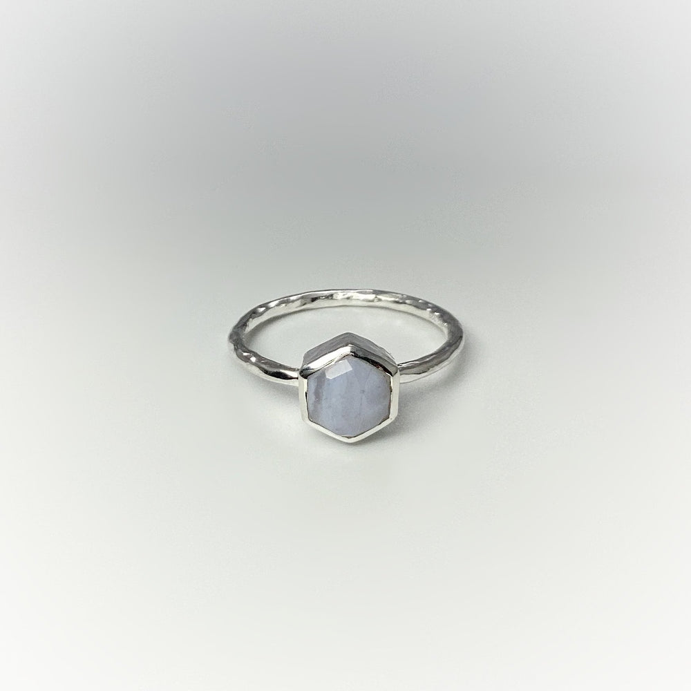 Blue Lace Agate Ring