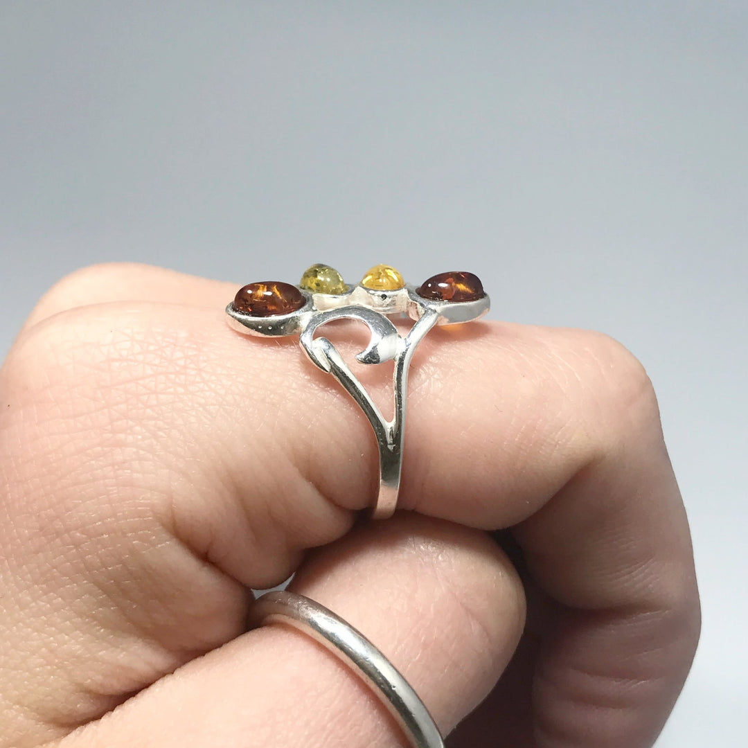 Mixed Amber Ring