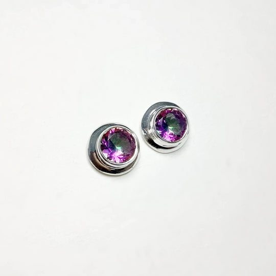 Mystic Topaz Stud Earrings