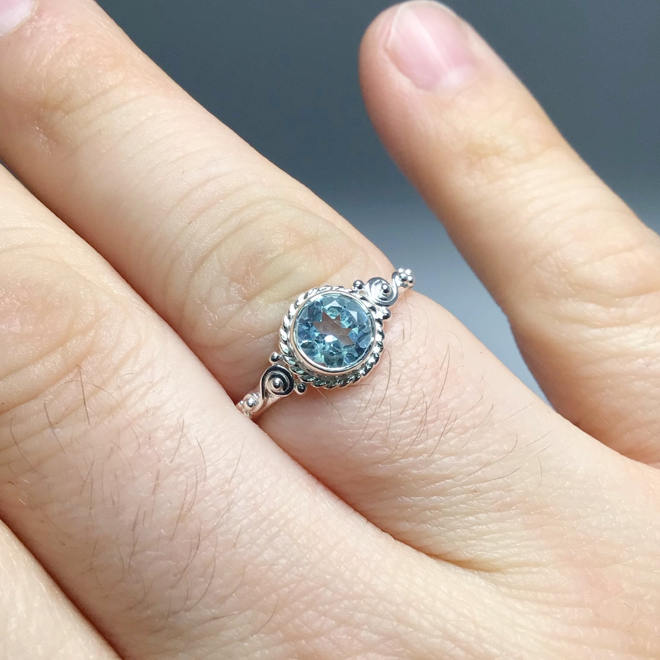 Blue Topaz Ring