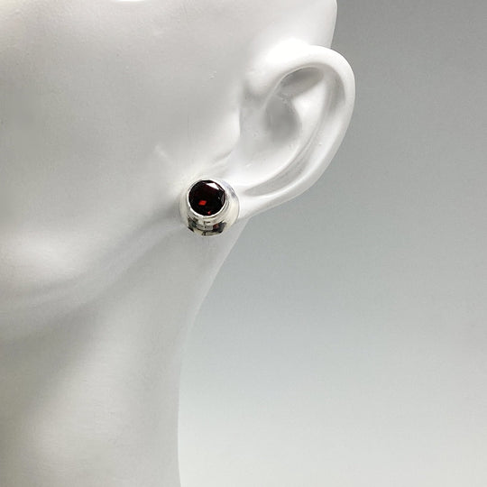 Garnet Stud Earrings